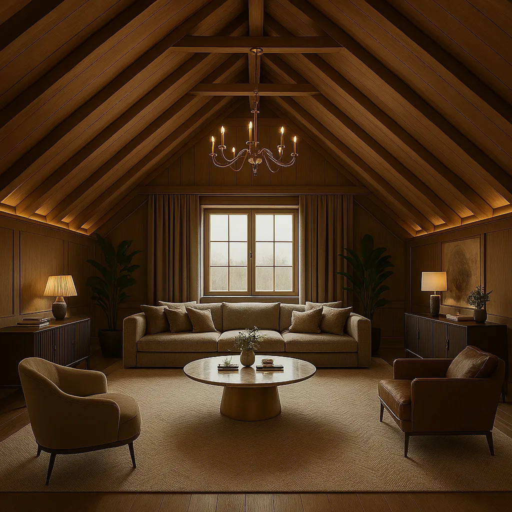 attic interier after